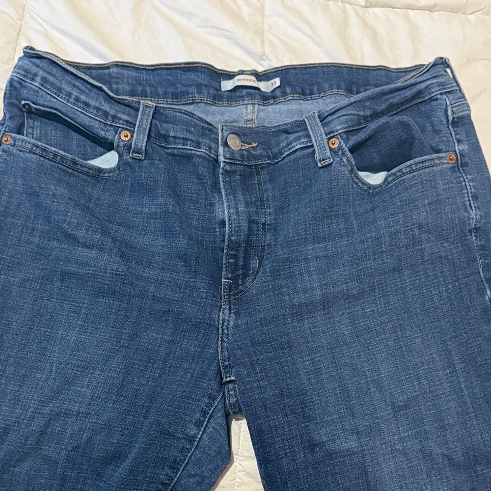 Levi's Classic Blue Boyfriend Jeans